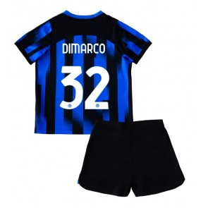 Inter Milan Federico Dimarco #32 Hemmakläder Barn 2023-24 Kortärmad (+ Korta byxor)